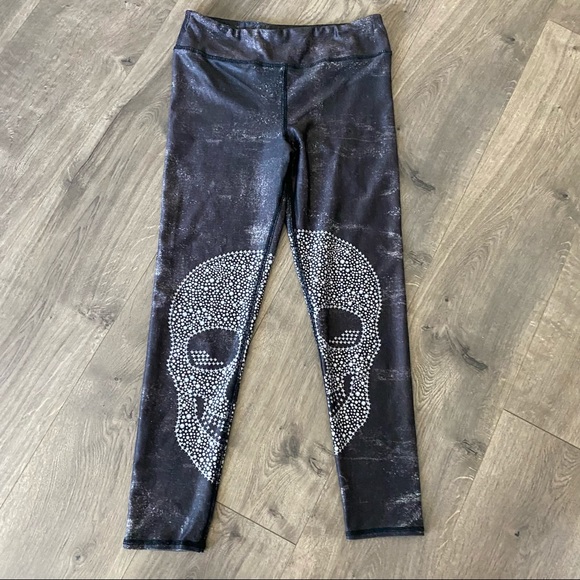Evolution and Creation Pants - Evolution and Creation Skull Leggings Size large